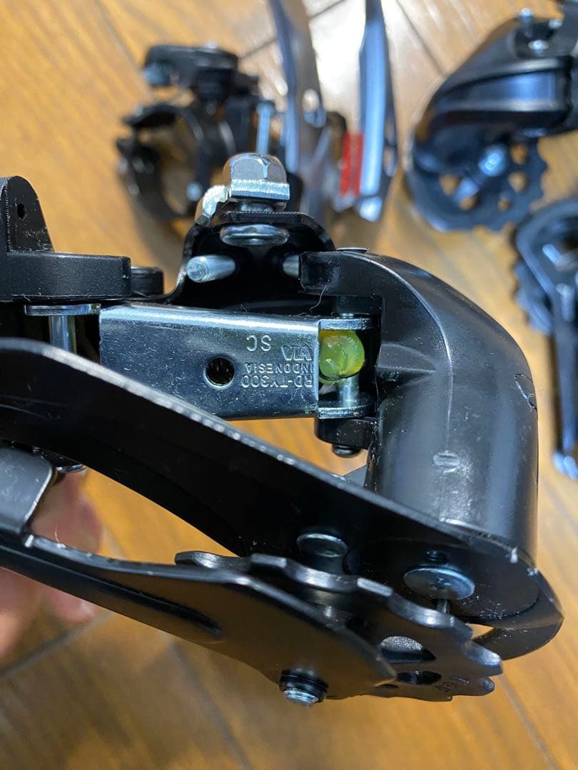 SHIMANO 5速 シフター ディレイラーセット