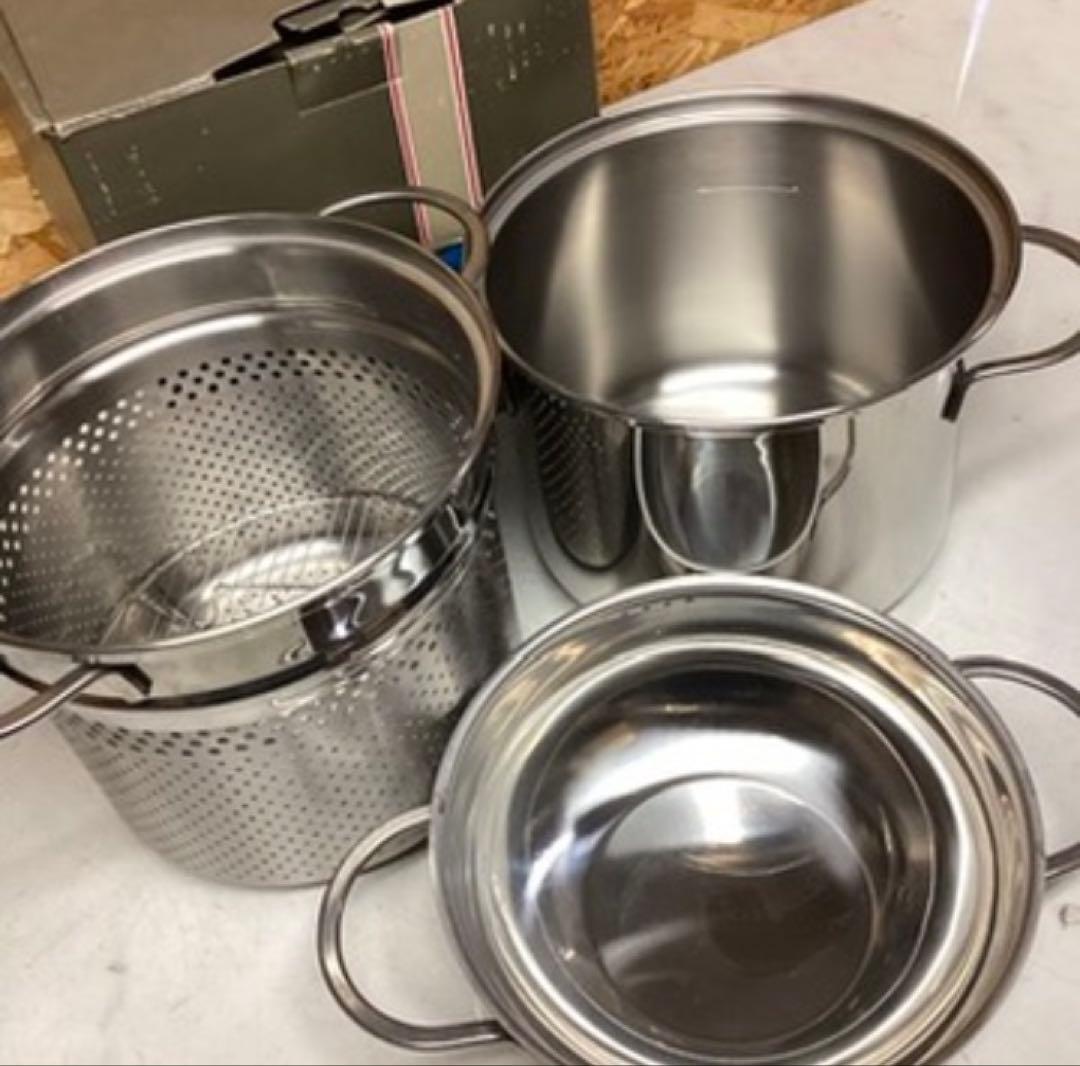 ステンレス保管品パスタ鍋多用途調理用キッチン用品(P18)