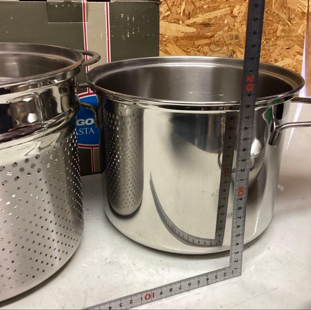ステンレス保管品パスタ鍋多用途調理用キッチン用品(P18)