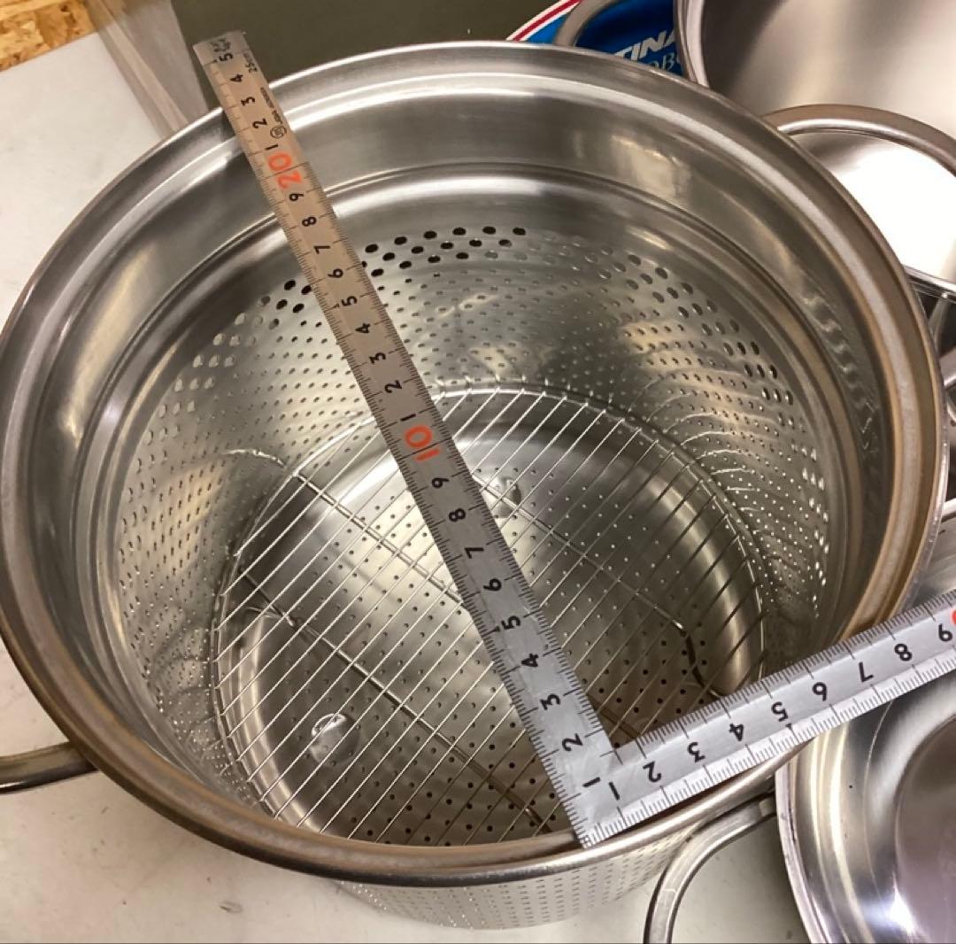 ステンレス保管品パスタ鍋多用途調理用キッチン用品(P18)