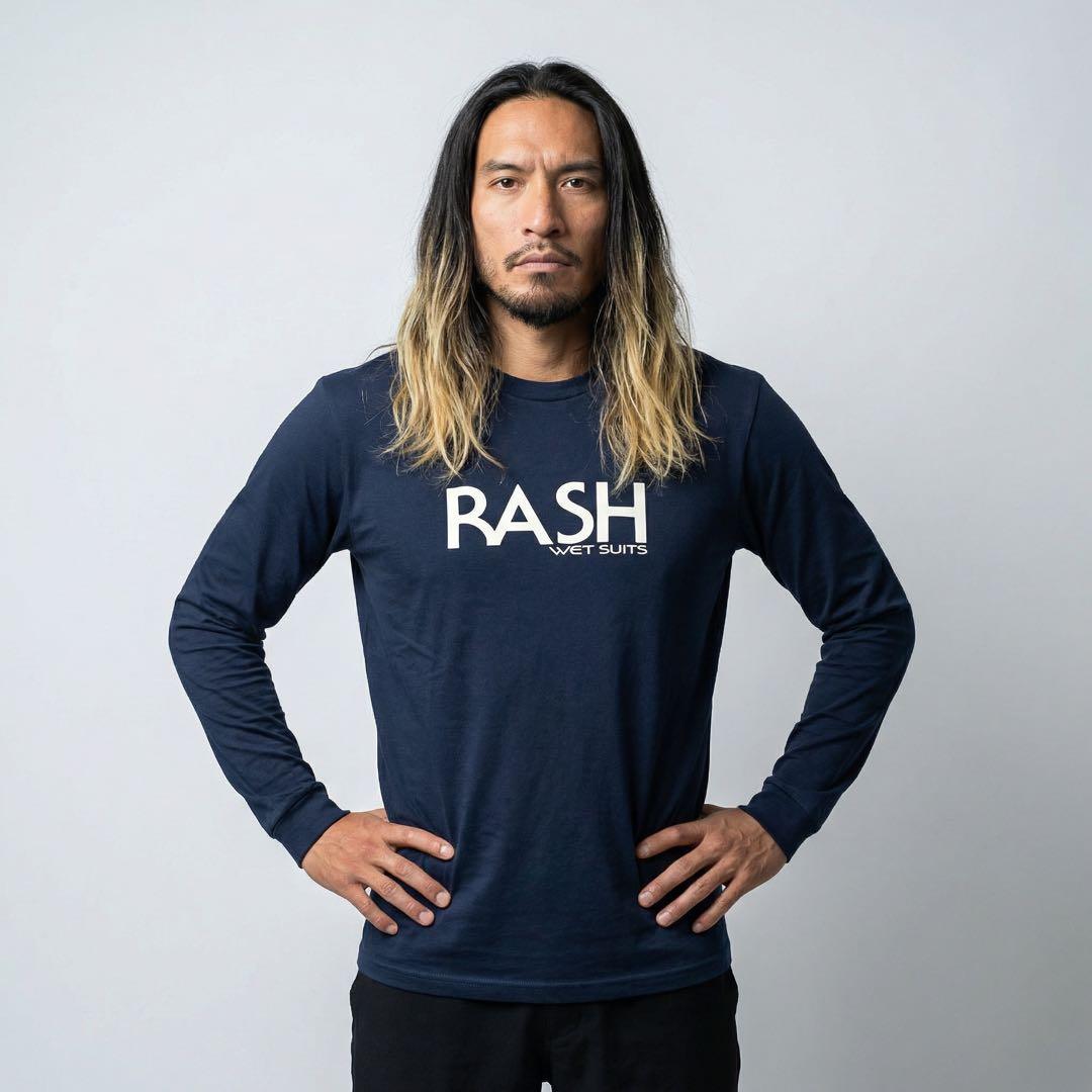 ラッシュ RASH 30周年記念 長袖カットソー M 紺 ロンT サーフィン