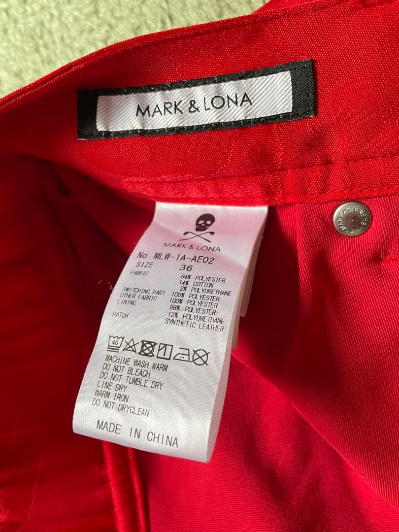 MARK & LONA マークアンドロナ 迷彩柄 レディーススカート レッド