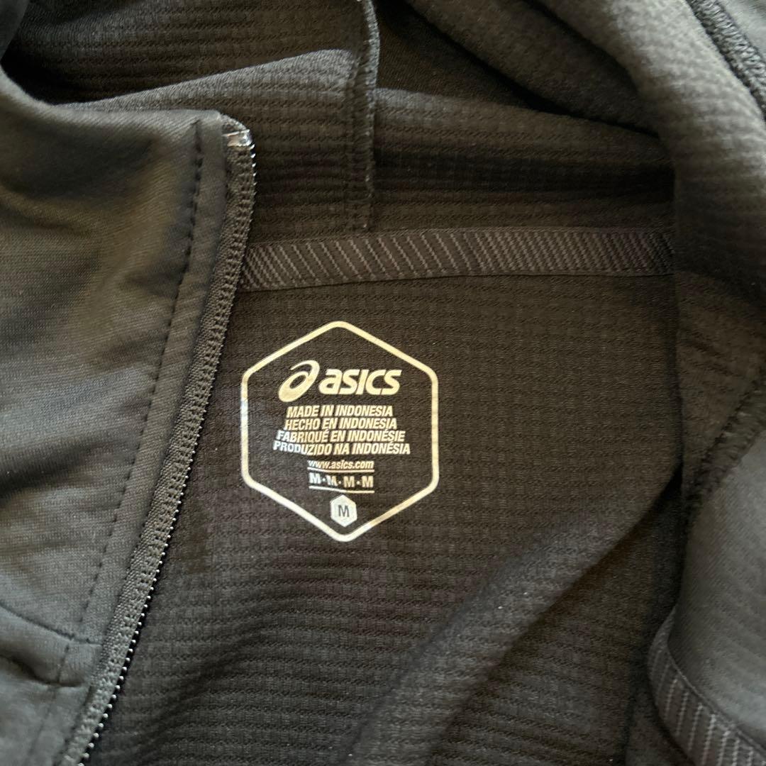 asics ウォームアップウェア上下　M ブラック
