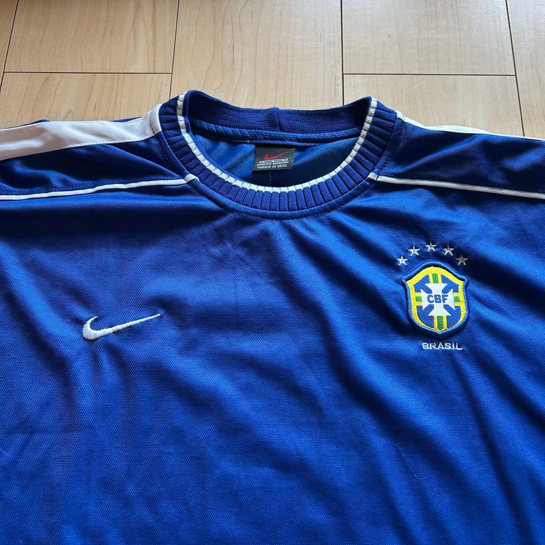 Nike RIVALDO 10 青シャツ L ブラジル代表アウェイユニフォーム