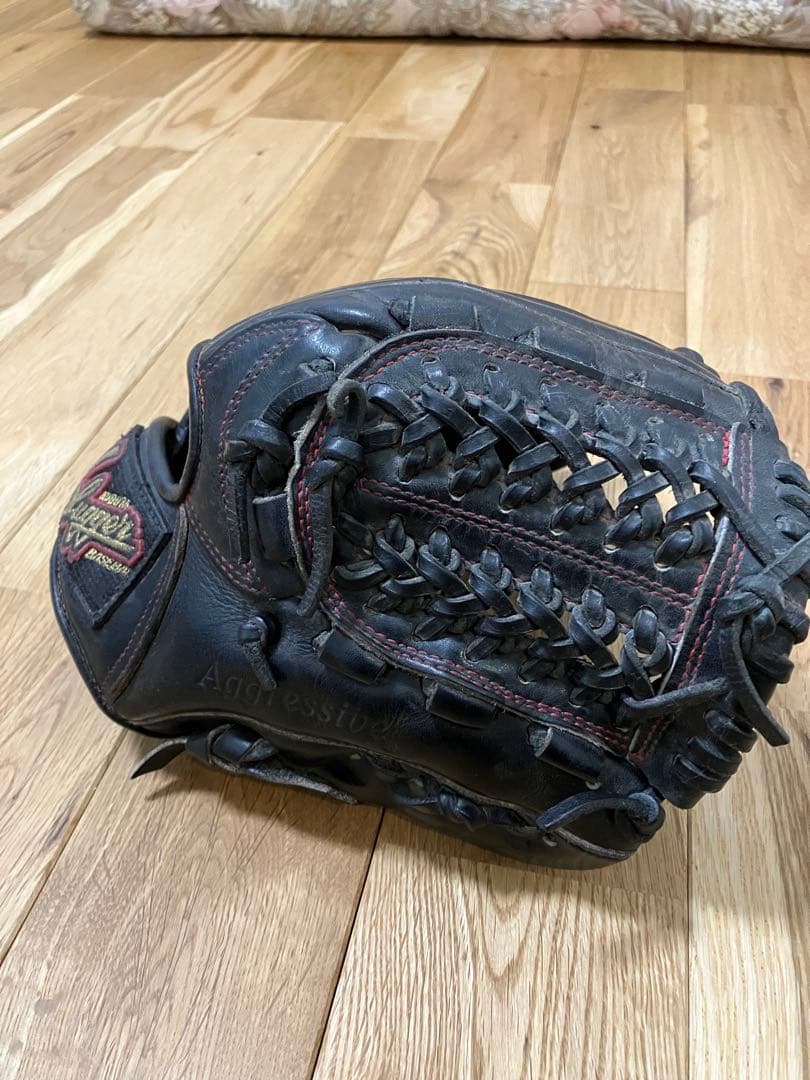 スラッガー 硬式グローブ 黒　少年野球