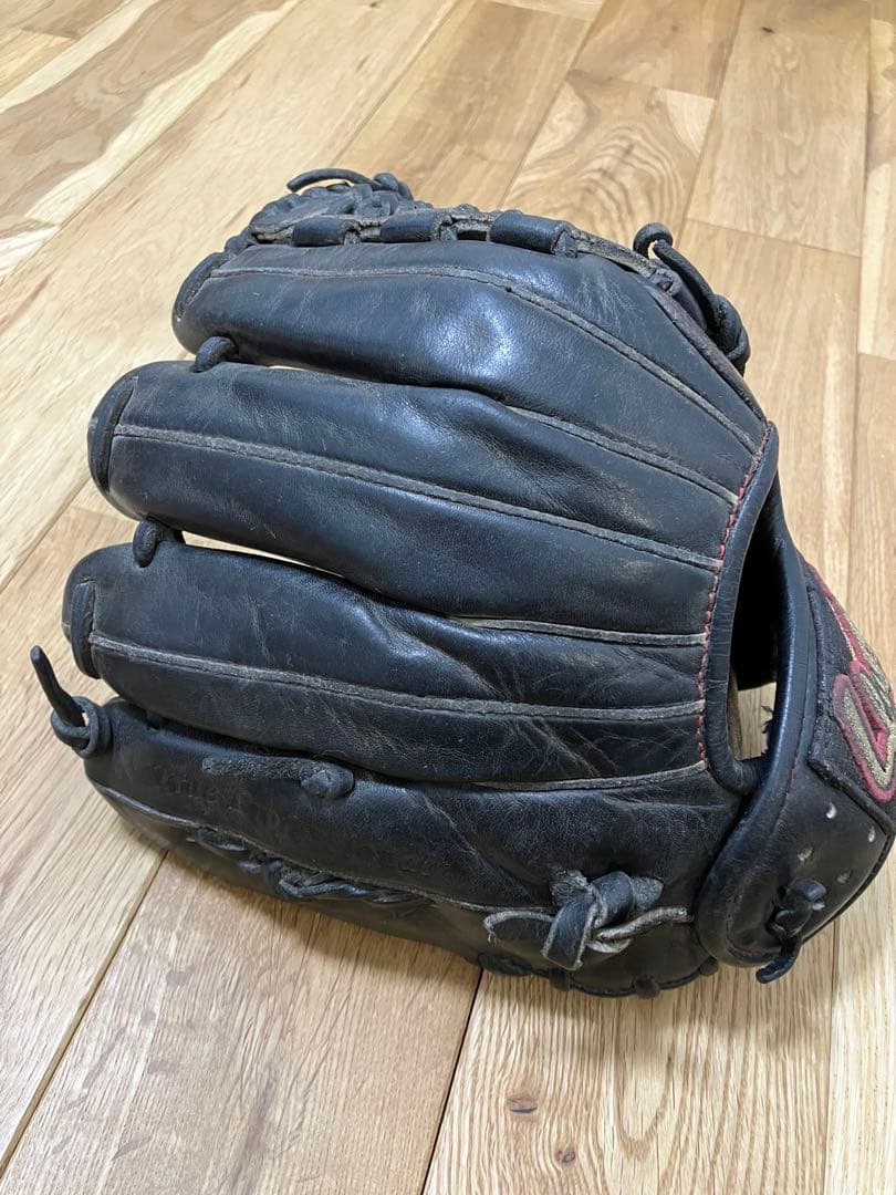 スラッガー 硬式グローブ 黒　少年野球
