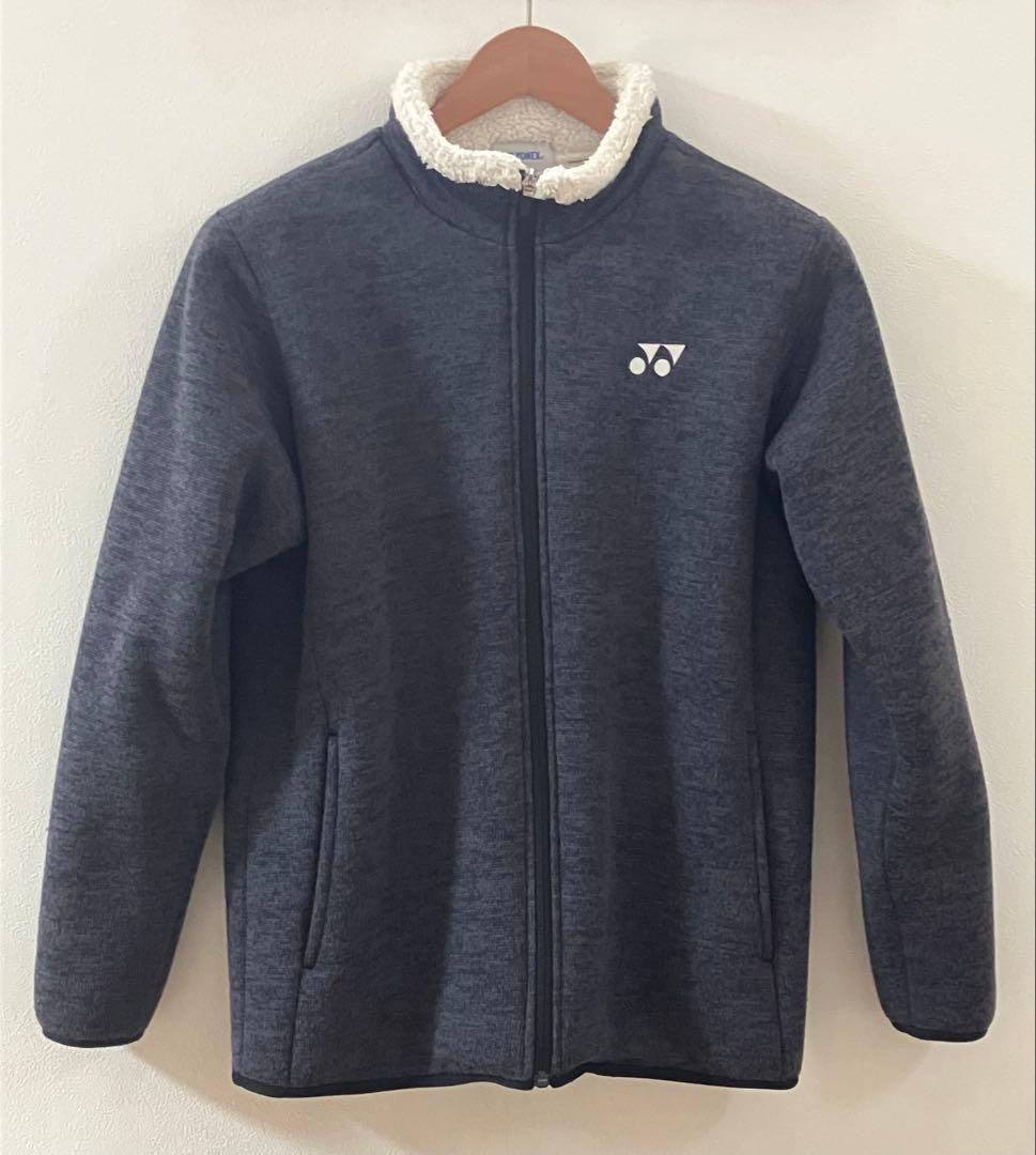 YONEX ヨネックス ボアジャケット グレー M 美品 起毛 防寒 テニスバド