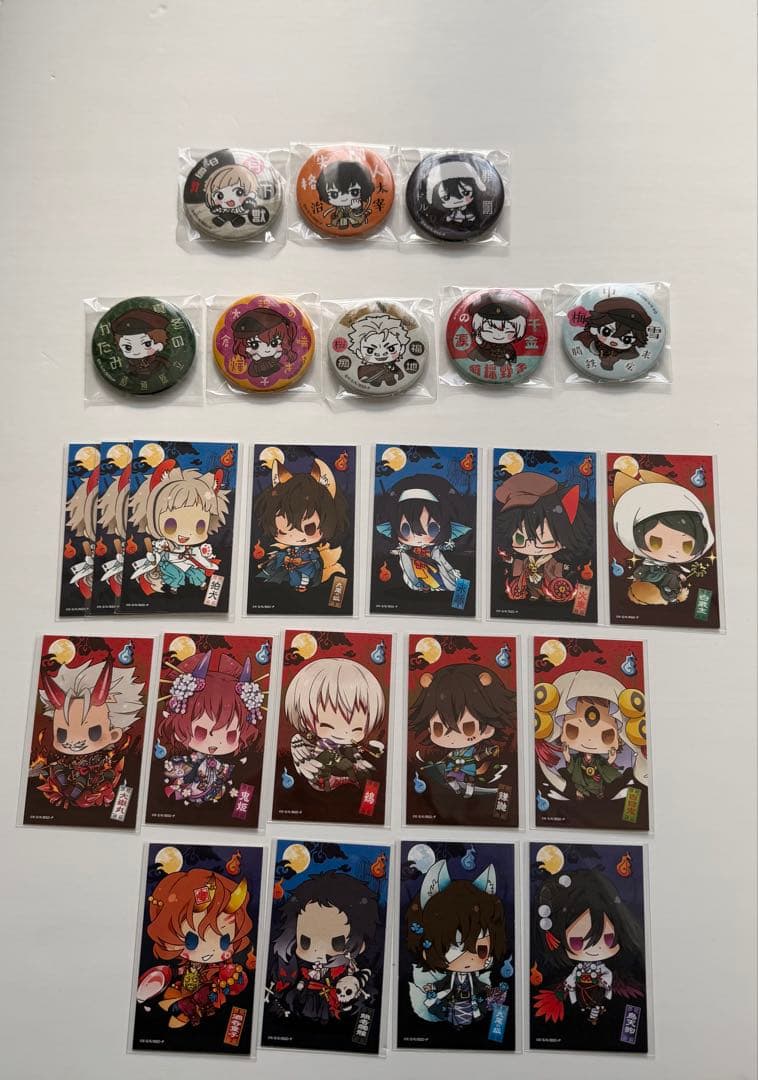 文豪ストレイドッグス グッズ 缶バッジ トレーディングカード
