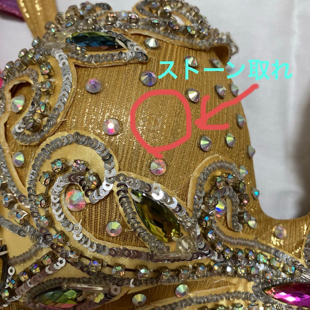 ゴールドビジュー ベリーダンスセットアップ