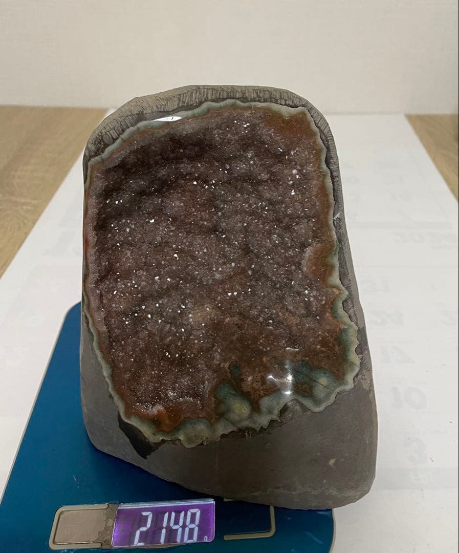 レッドアメジスト ドーム 浄化 幸運 魔除 パワーストーン 風水晶 約2.1キロ