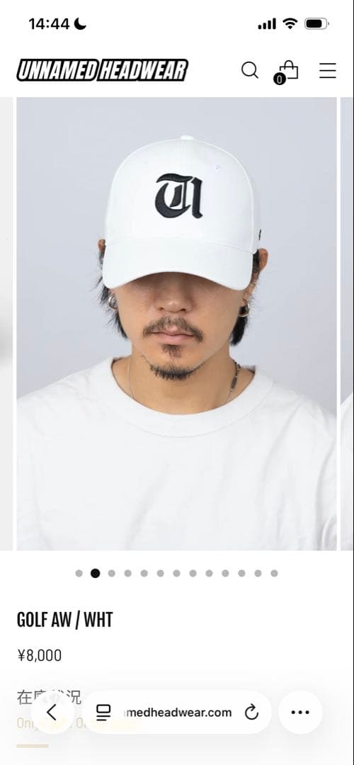 UNNAMED HEADWEAR GOLF AW / WHT キャップ　ホワイト