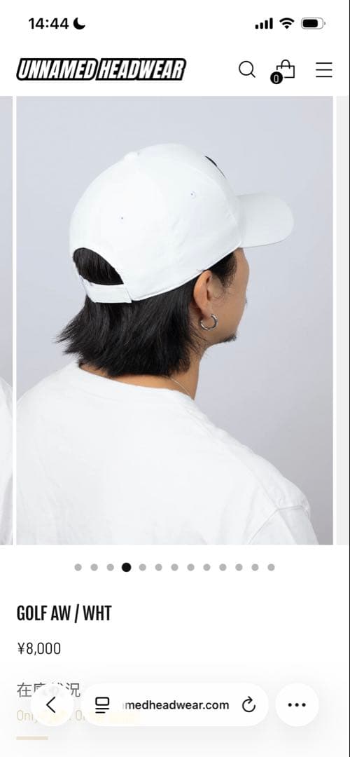 UNNAMED HEADWEAR GOLF AW / WHT キャップ　ホワイト