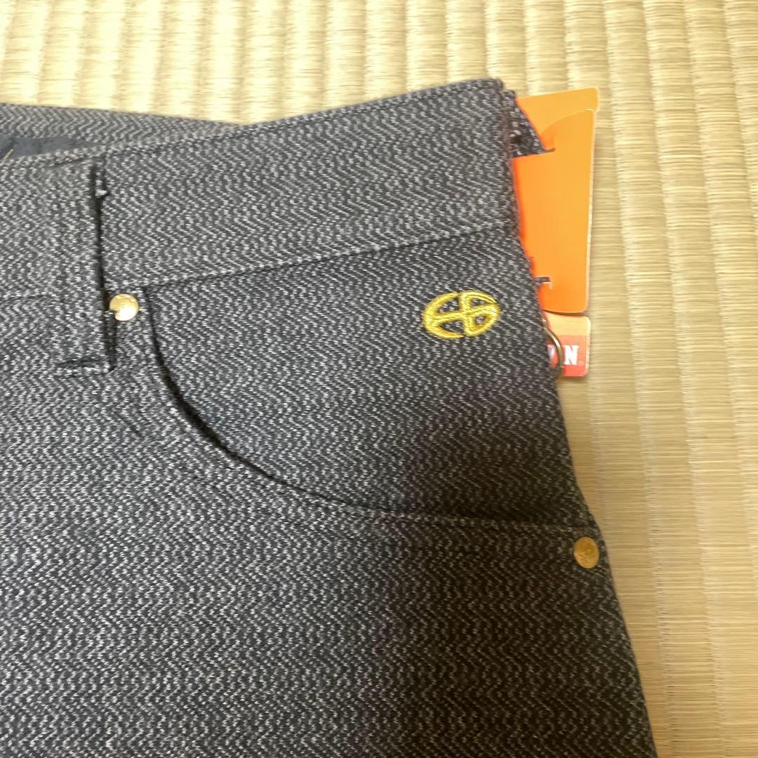 【新品未使用】サイズＬ　エドウィンゴルフ　メンズ冬用パンツ　ヘンリボーン柄