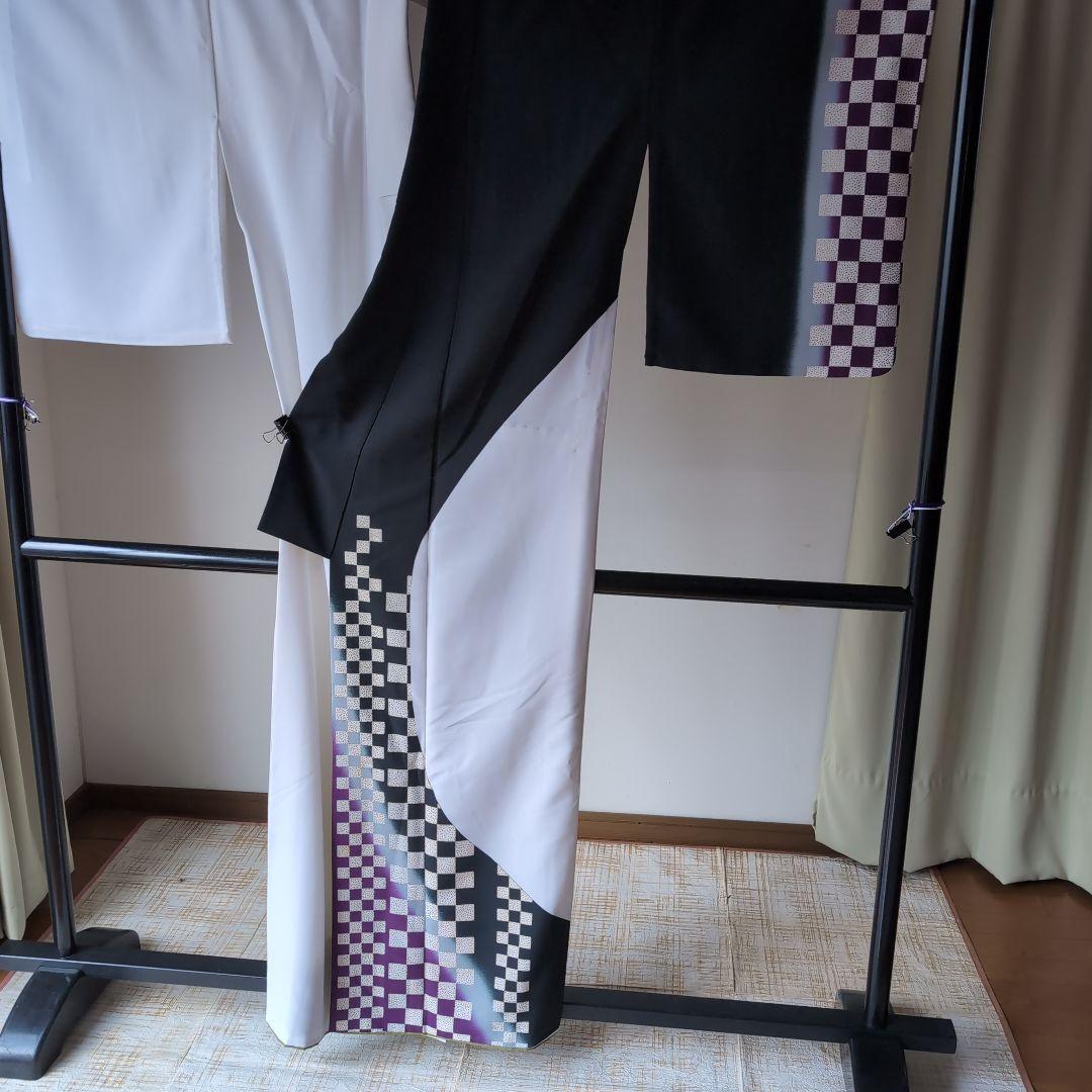 日本舞踊用着物 　新舞踊　白　黒　紫