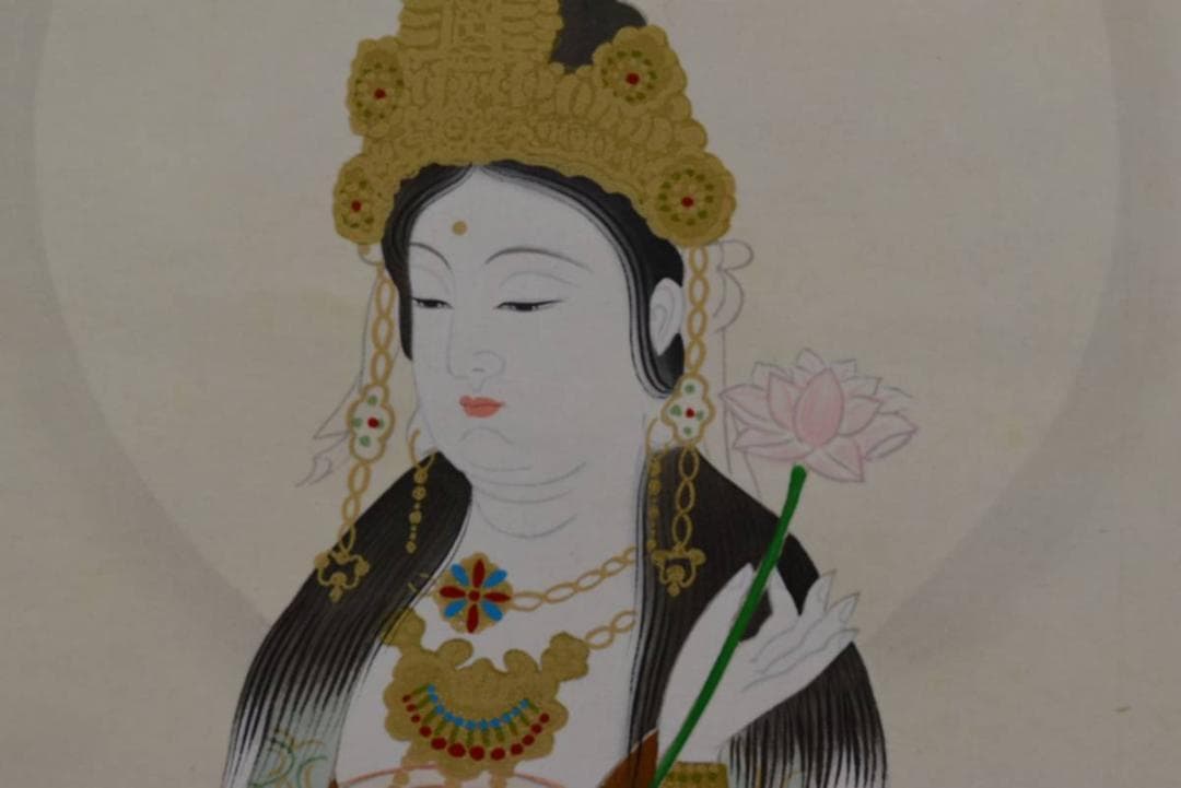 西国 三十三ヶ所/西国三十三箇所霊場集印肉筆掛軸/掛軸/名家伝来/AA-456