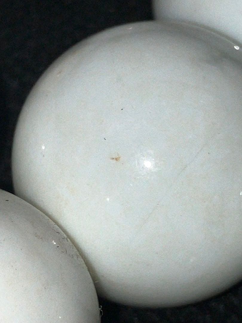 B級乳白色ガラス玉　25mm 1000個
