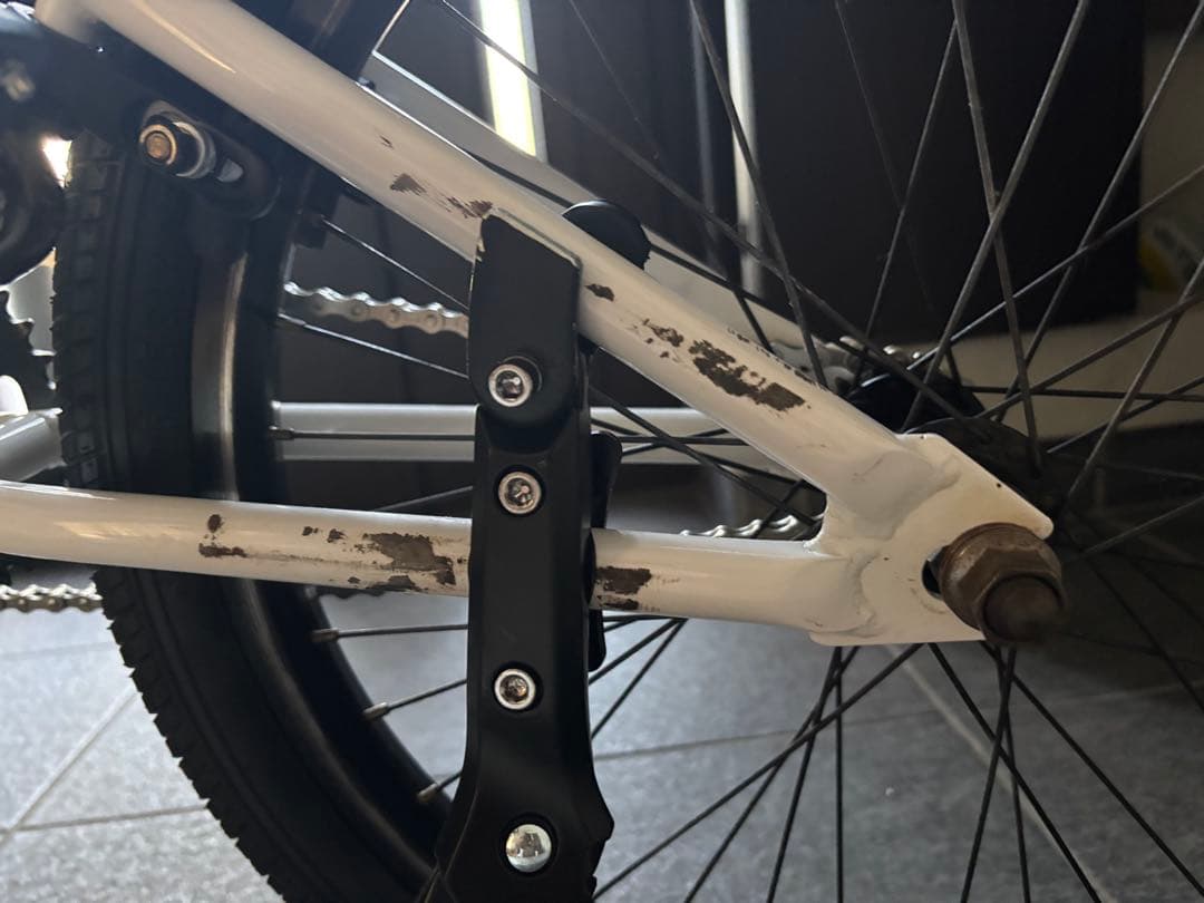 ホワイト BMX 20インチ シングルスピード　自転車