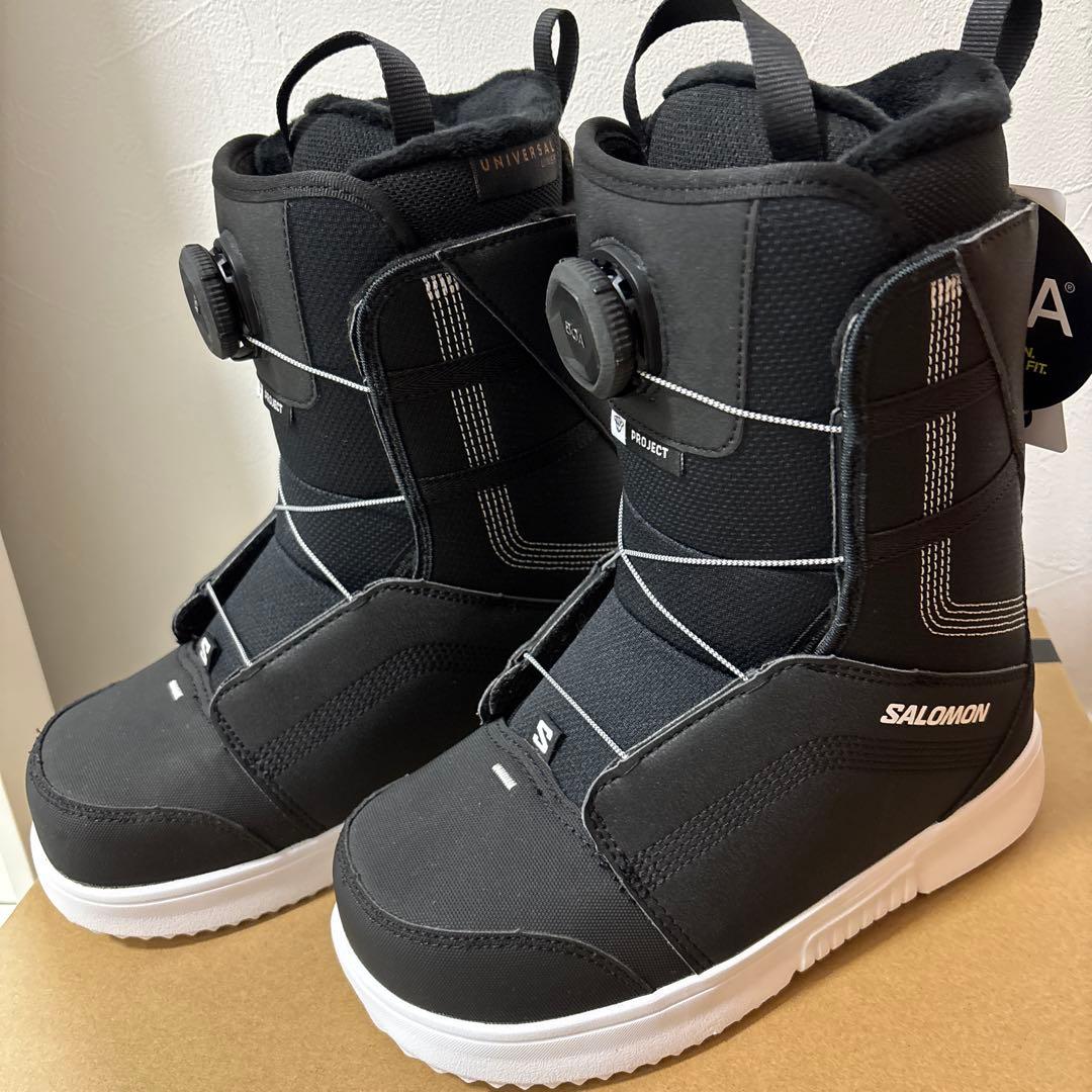 新品 SALOMON サロモン スノーボードブーツ 子供用 23.5cm 黒