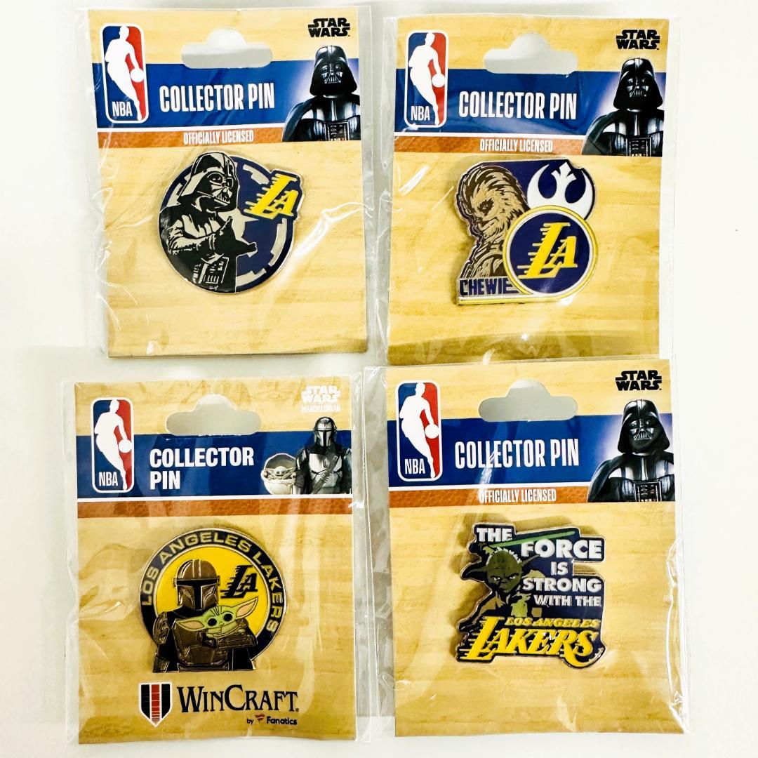 Lakers × StarWars コラボピンズ4種セット【新品・未開封】