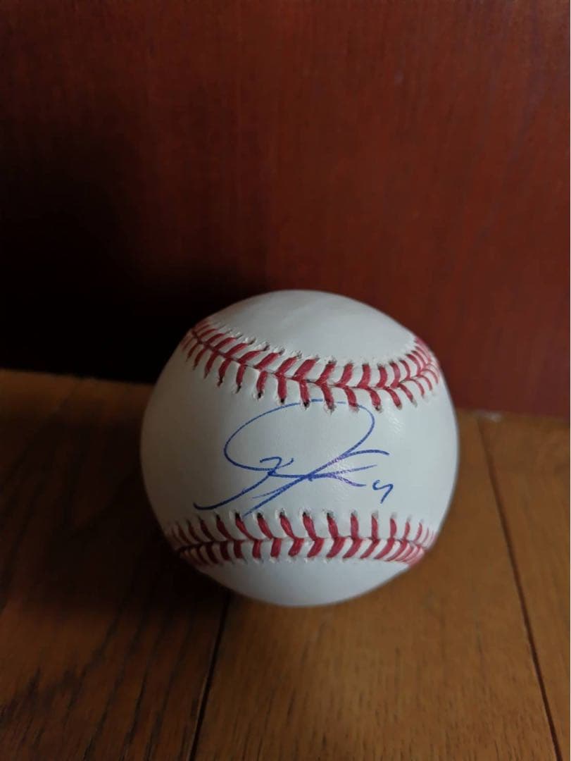 ロサンゼルス・ドジャース　佐々木朗希 MLB公式球 直筆サインボール(写真付き)