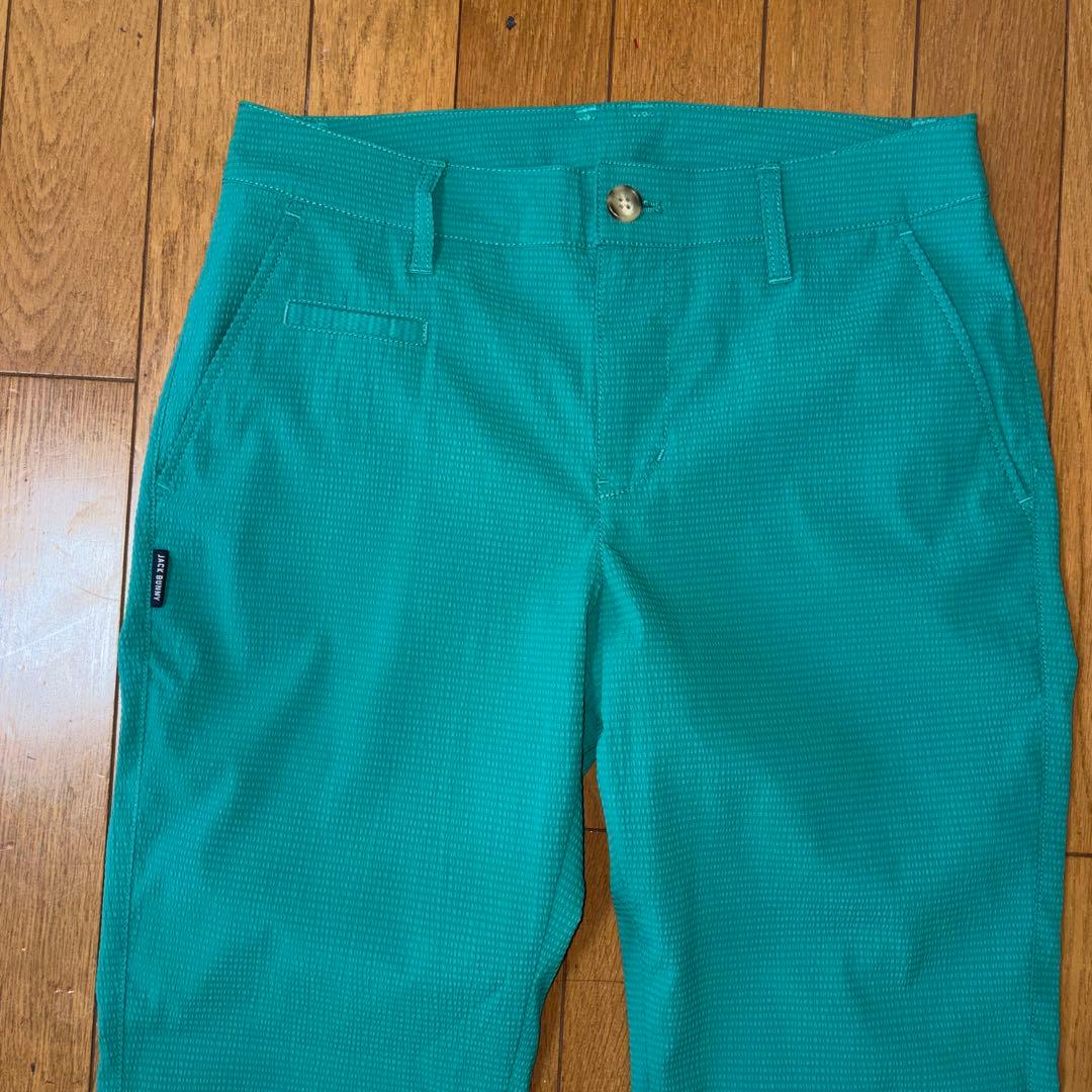 美品ジャックバニー　ゴルフパンツ　1 (M)レディースゴルフウェア　サッカー生地