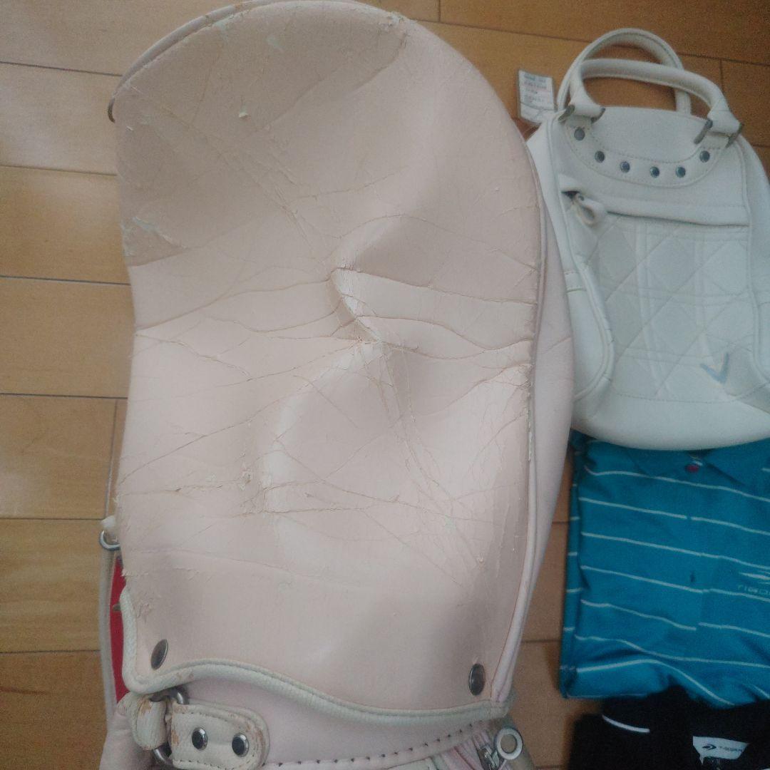 ゴルフバッグ　シューズバック　ポロシャツ×３枚