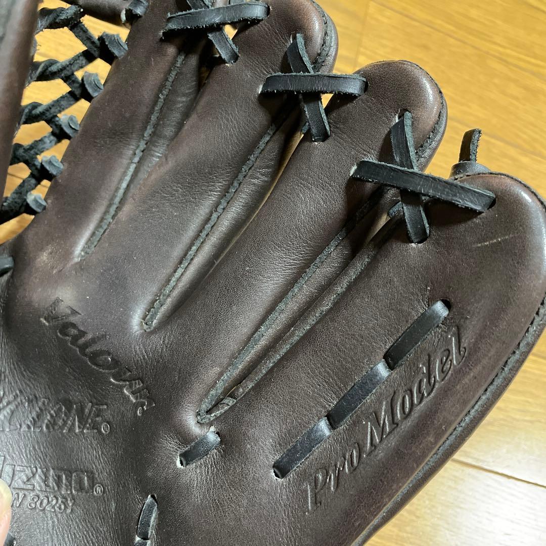 Mizuno Pro model cycloneブラウン 右投げ軟式グローブ
