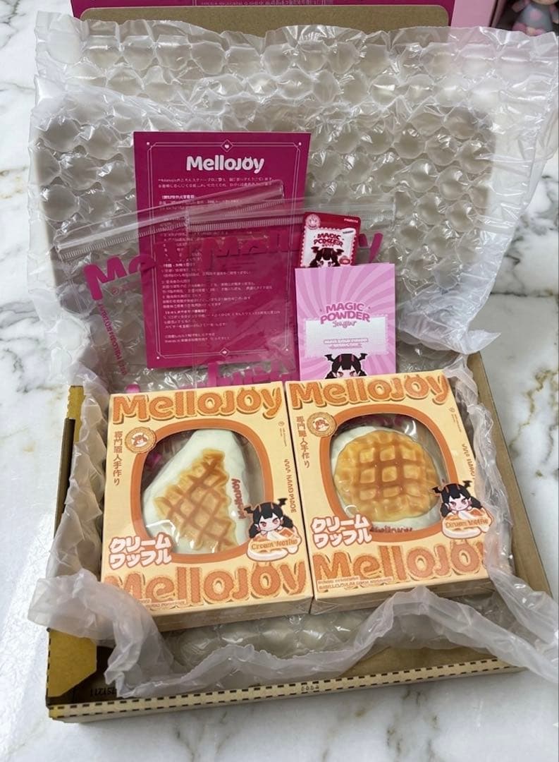 未開封　クリームワッフル2個セット　Mellojoy スクイーズ