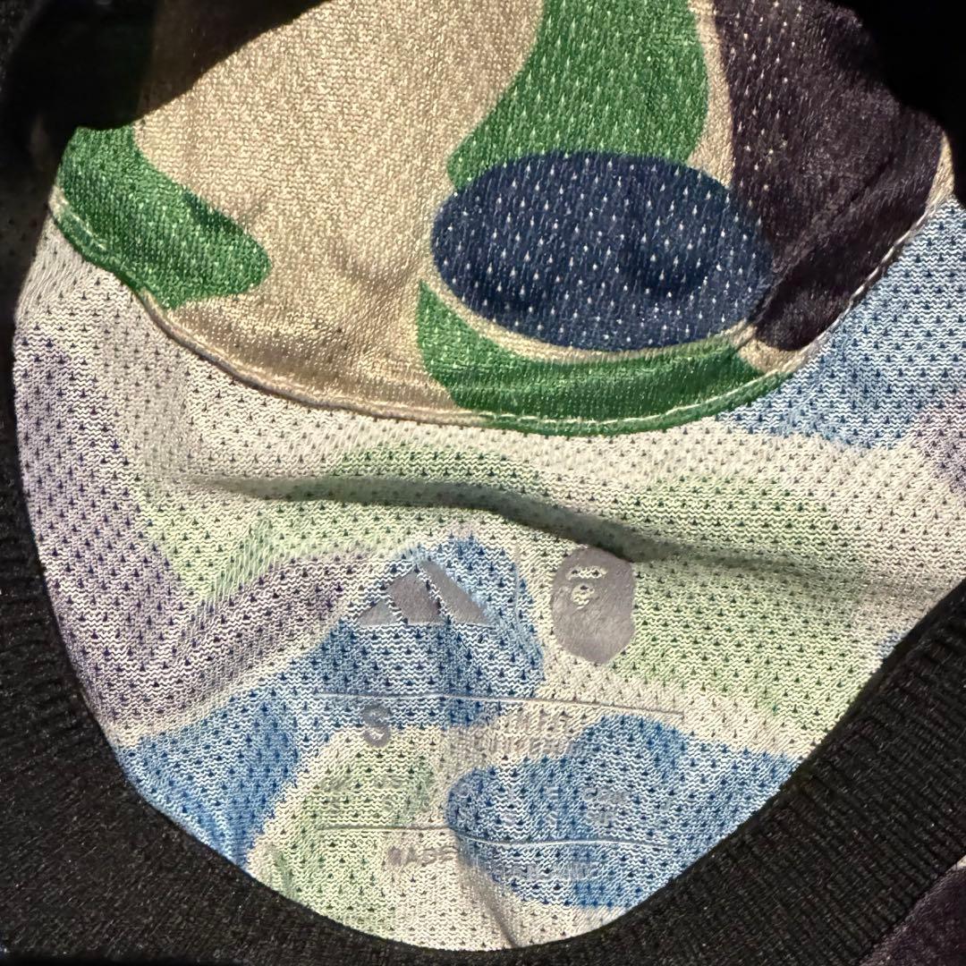 BAPE × adidas カモ ゲームシャツ S