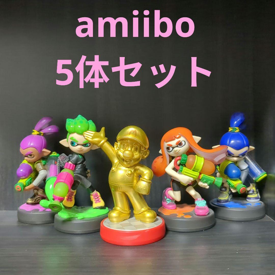 amiibo 5体セット （マリオ、スプラトゥーン）