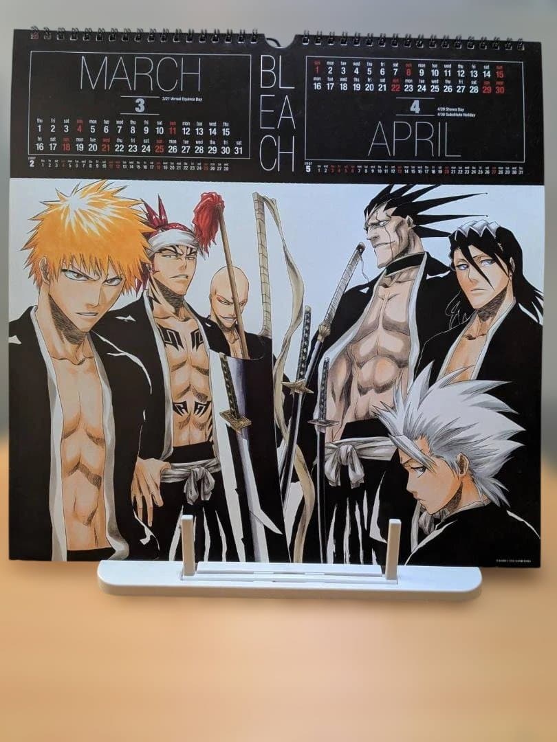 BLEACHのキャラクターが描かれた2007年のカレンダー。