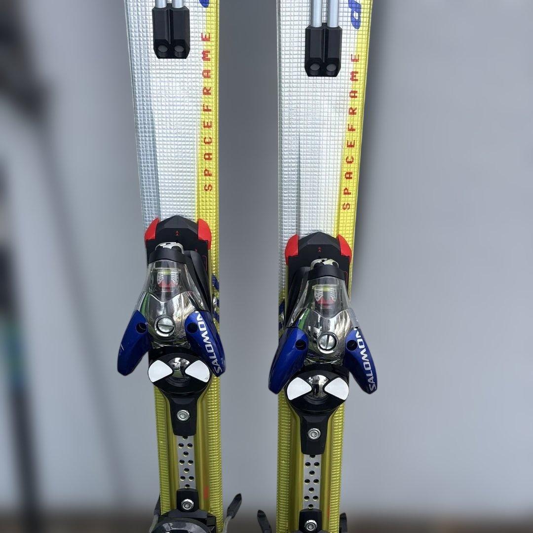 SALOMON Demo 9 3V スキー板　155 ストックとケース付