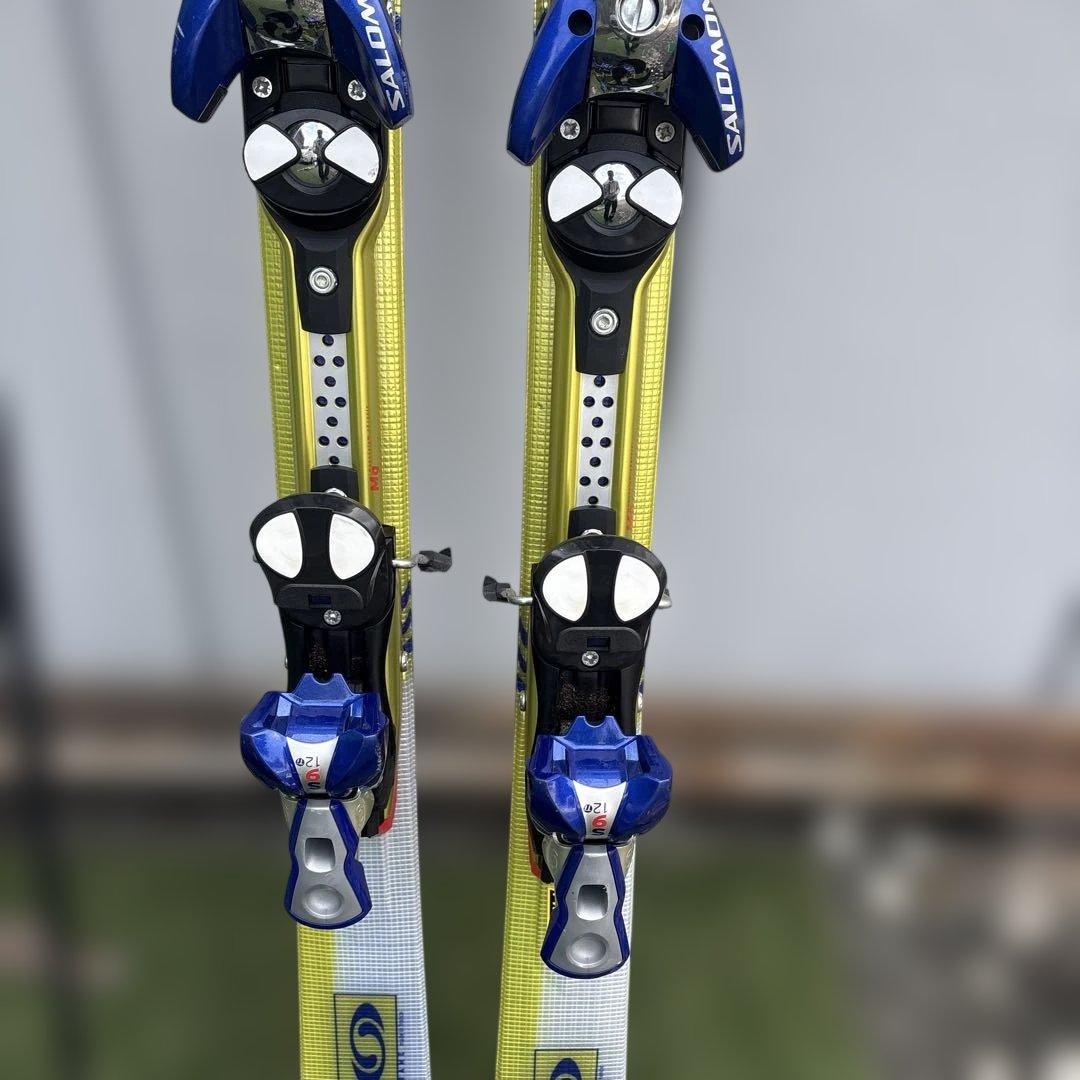 SALOMON Demo 9 3V スキー板　155 ストックとケース付