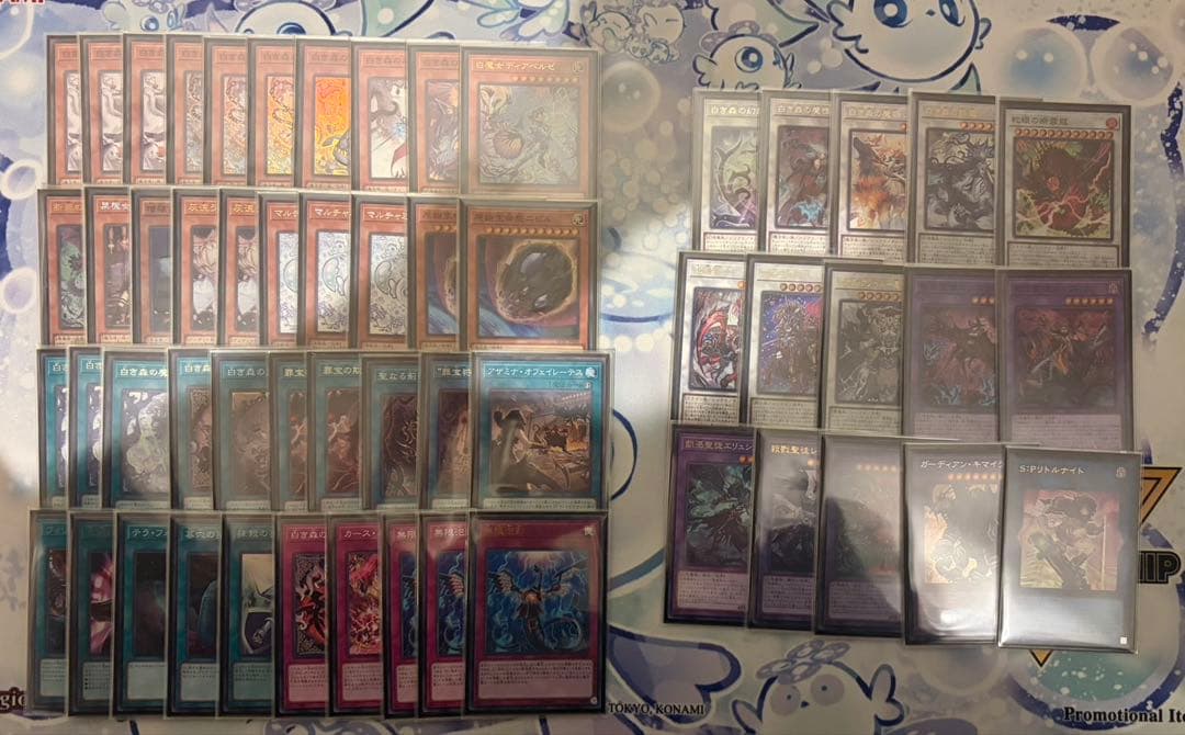 【即日発送！】白き森アザミナデッキ　大会優勝構築　3重スリーブ付