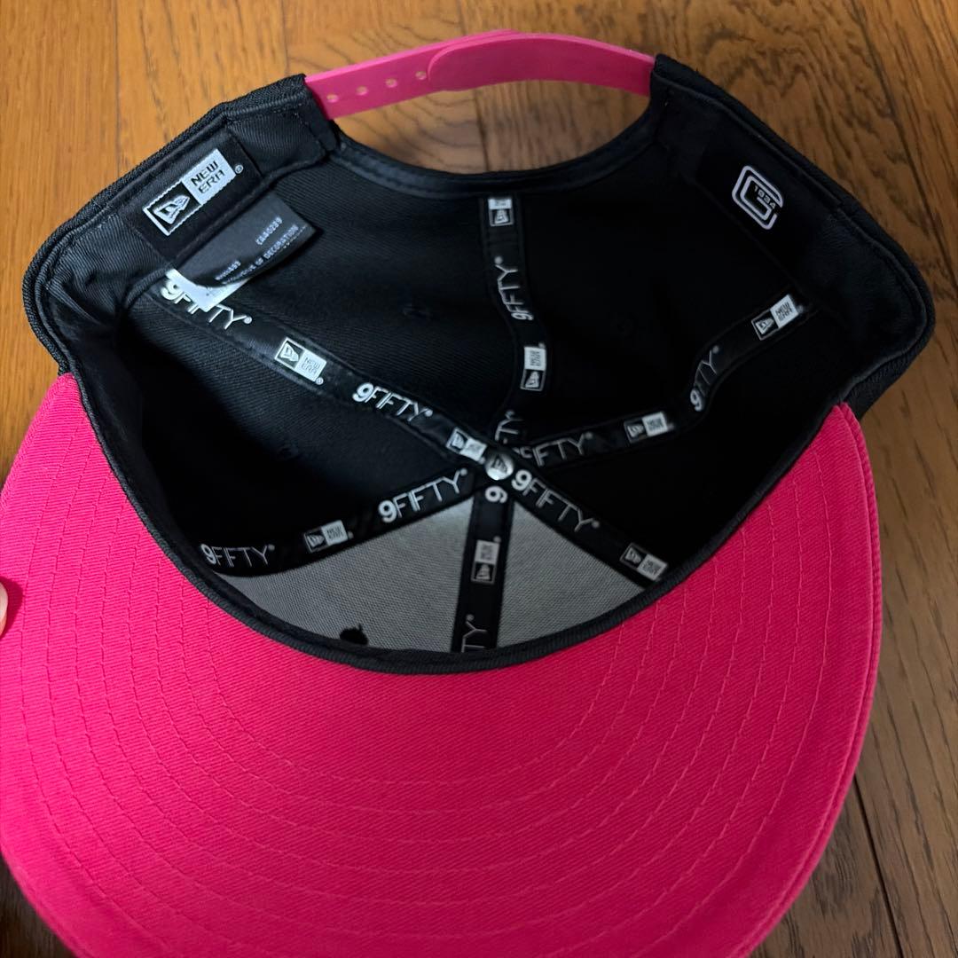 NEW ERA 9FIFTY GIANTS ブラック×ピンク キャップ