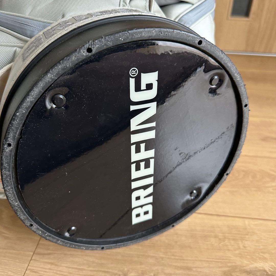 美品 BRIEFING CR-3 キャディバッグ シルバー ブリーフィング