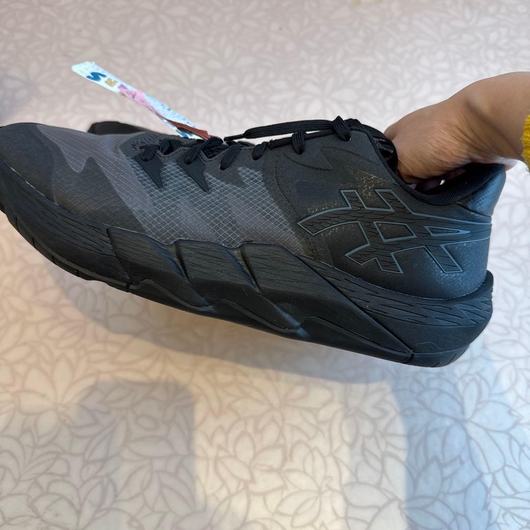クリーニング済UNPREARS LOW2 asics バッシュ　ブラック29cm