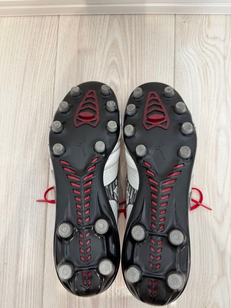 極美品 Mizuno モレリアネオ4β JAPAN ホワイト/レッド 25.5