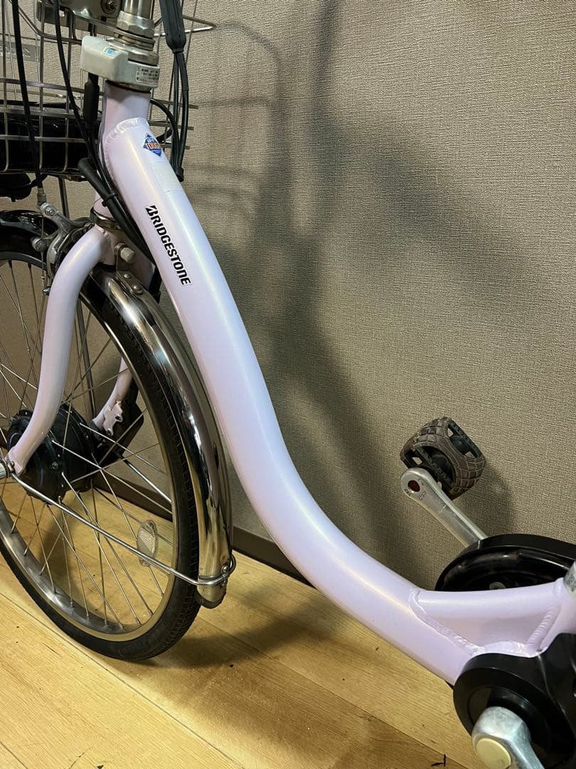 美品 ブリヂストン電動自転車、バッテリーB400 (14.3～14.6Ah相当)