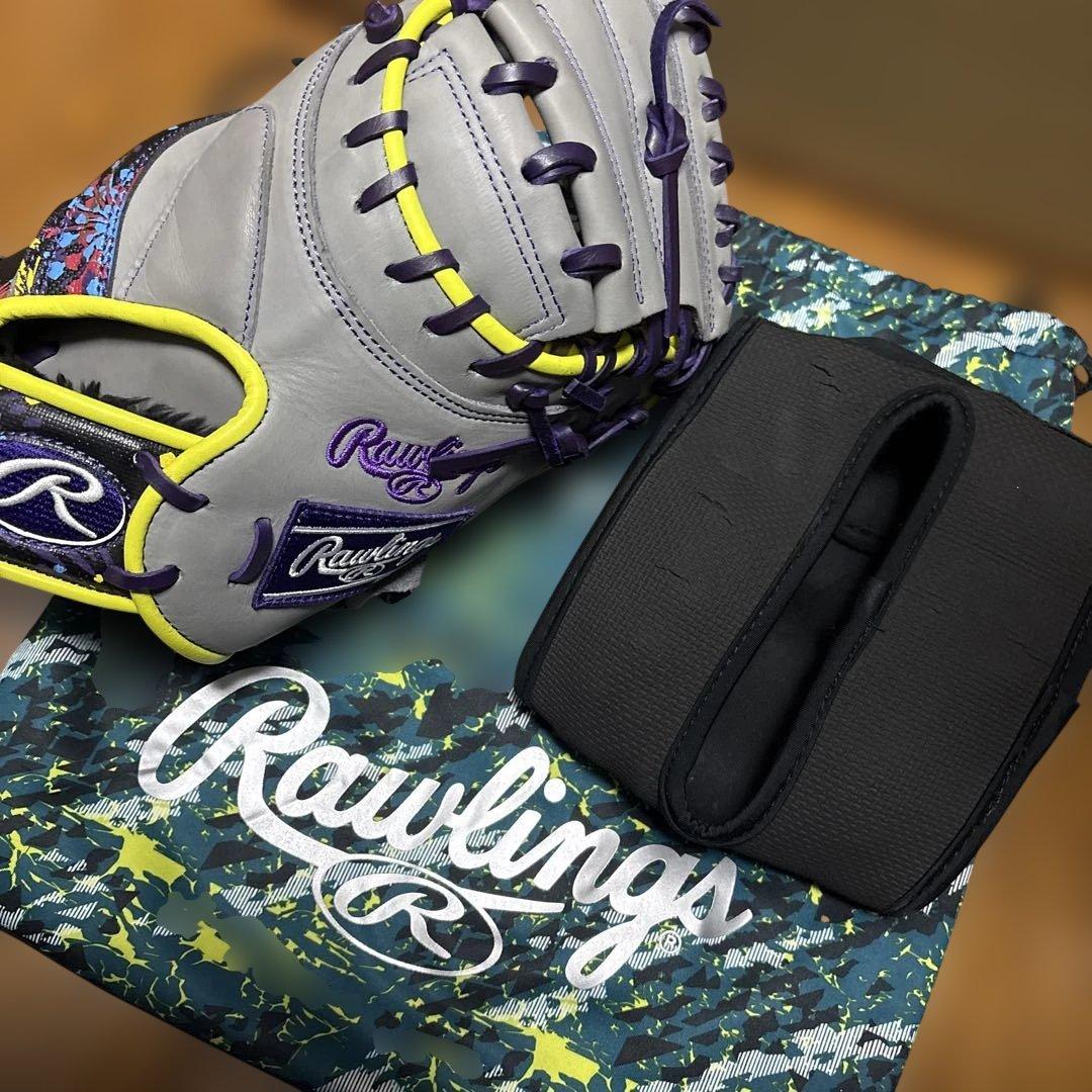 Rawlings LGE-T20 軟式グローブ グレー/黒/紫/黄