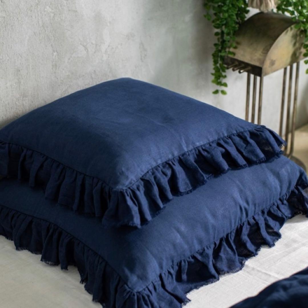 BORGO DELLE TOVAGLIE ボルゴ フリルクッションカバー ジダン
