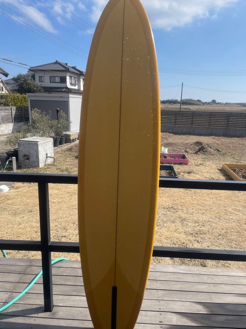 イエロー サーフボード シングルフィン　デリックディズニー