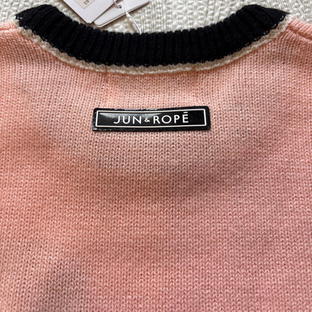 JUN&ROPÉ GOLFロゴ ニットセーター新品