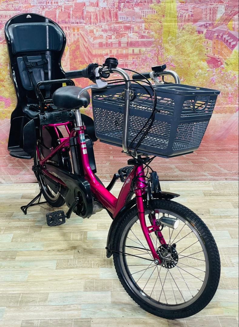 ZK3673 電動自転車 ヤマハ パスキス 子供乗せ 20インチ 送料無料