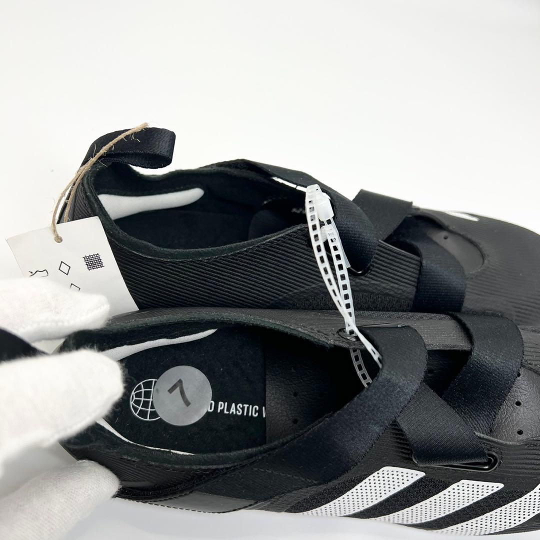 adidas サイクリングシューズ ブラック/ホワイト25cm