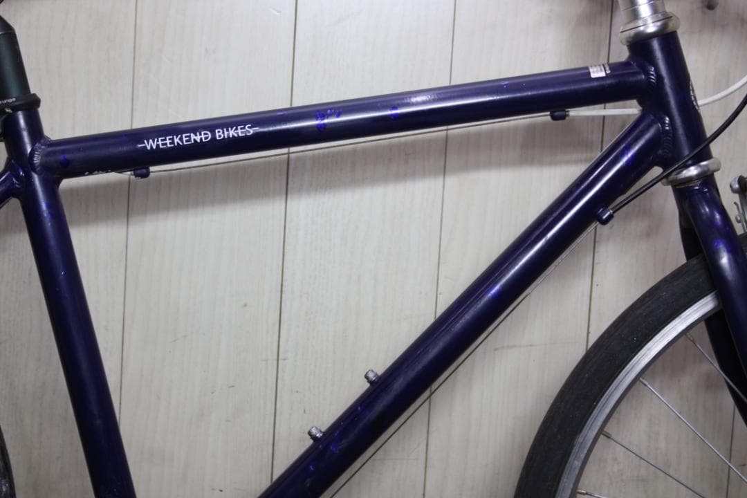 あさひ製WEEKEND アルミ 26型 シマノ7速 440mm BLUEクロス