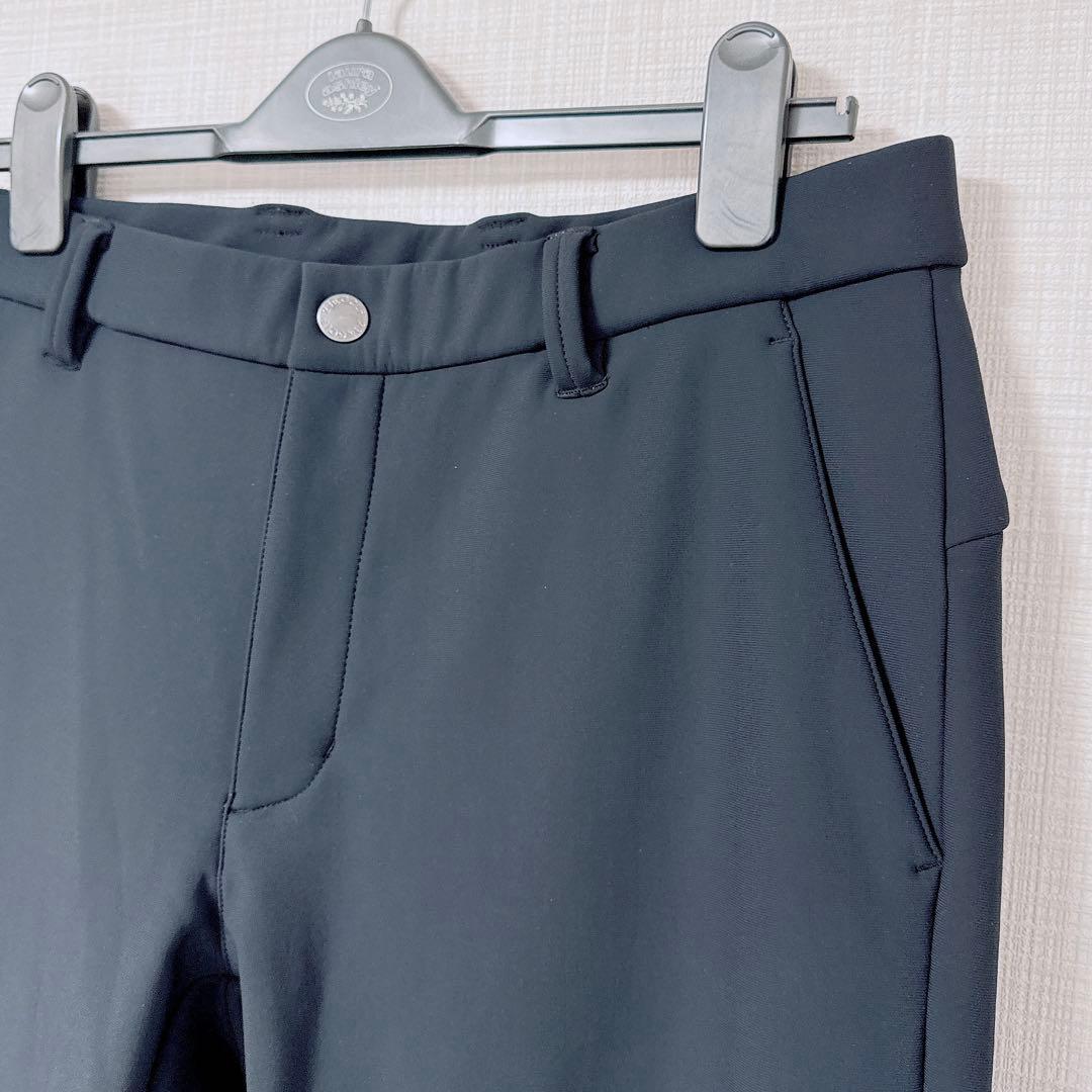 23区GOLF メンズ 裏起毛 ストレッチ パンツ 黒 LL（W86-94）