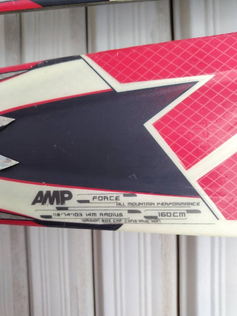 K2 AMP FORCE オールラウンドスキー板 160cm ビンディング付き！