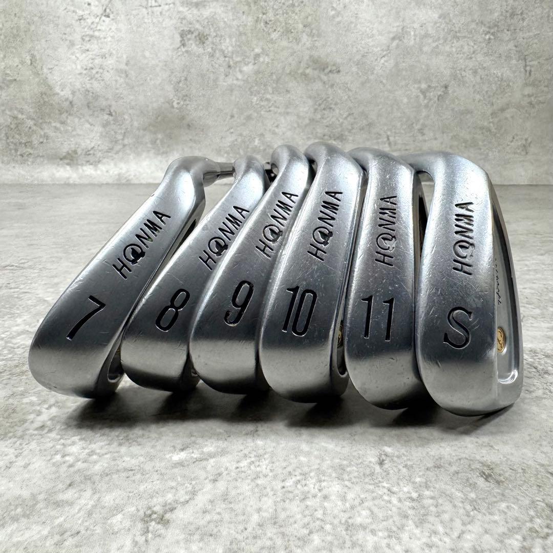 【K18】HONMA LB-606 アイアンセット 18金 メダル 本間 6本