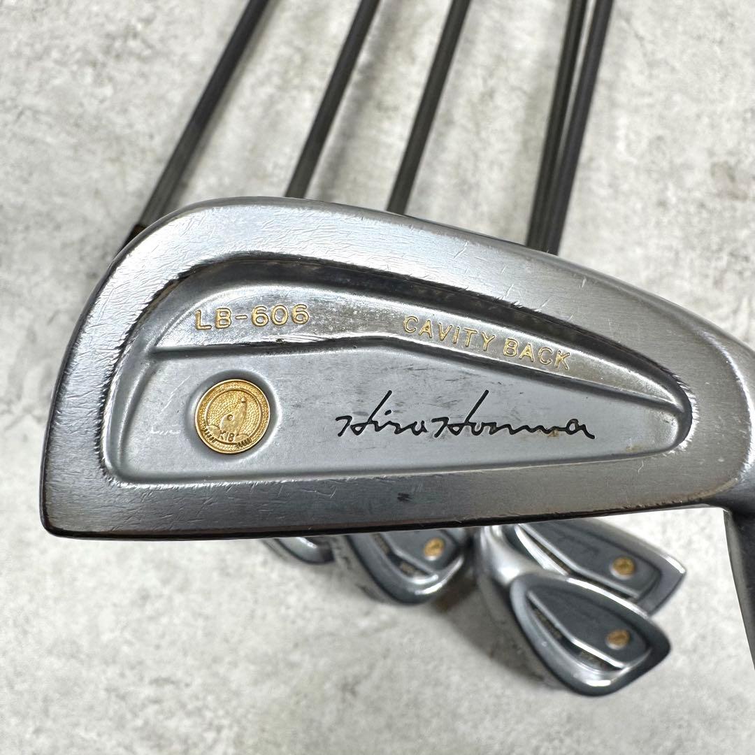 【K18】HONMA LB-606 アイアンセット 18金 メダル 本間 6本